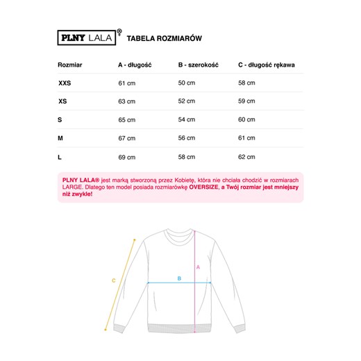 Warszawska LALA Regular Rosmarine Sweatshirt M showroom.pl