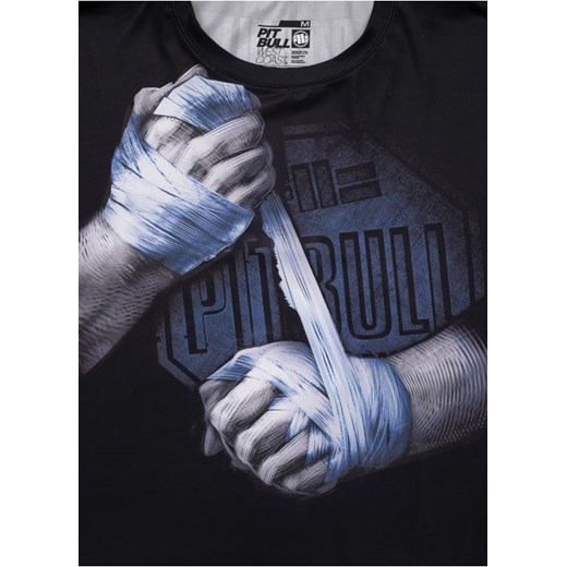 T-shirt męski Pit Bull szary z krótkim rękawem 