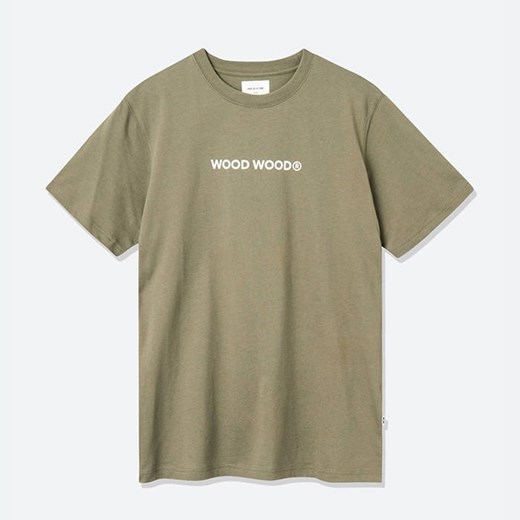 Koszulka męska Wood Wood Sami Logo T-Shirt 12115715-2491 DUSTY GREEN S sneakerstudio.pl
