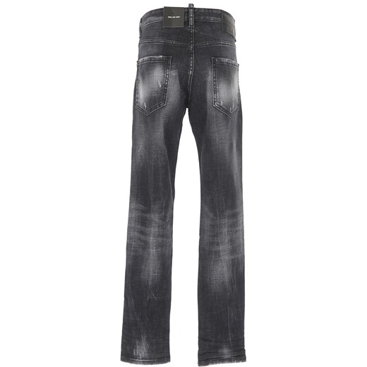 Dsquared2 spodnie chłopięce czarne jeansowe 