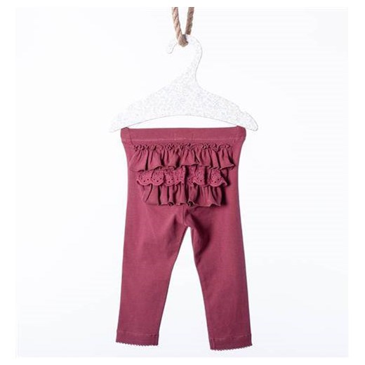 Newbie Legginsy z falbaną kolor bordowy Oficjalny sklep Allegro