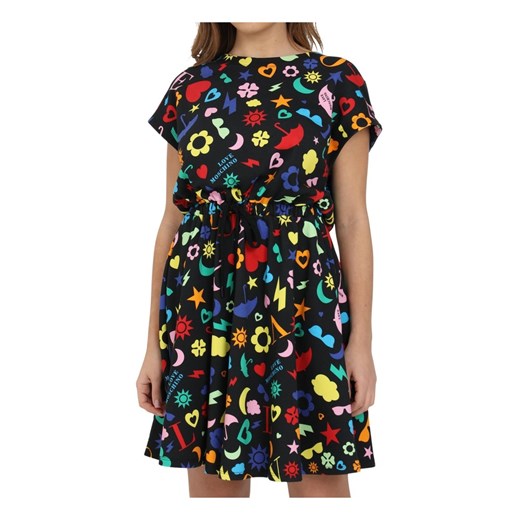 Love Moschino sukienka mini z krótkim rękawem wiosenna 