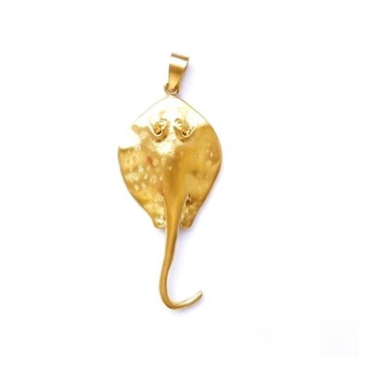 Wisiorek srebrny - Płaszczka złota Venus Galeria Venus Galeria - Magiczny Ogród Biżuterii Srebrnej