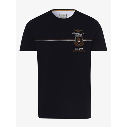 T-shirt męski Aeronautica Militare z krótkim rękawem niebieski 