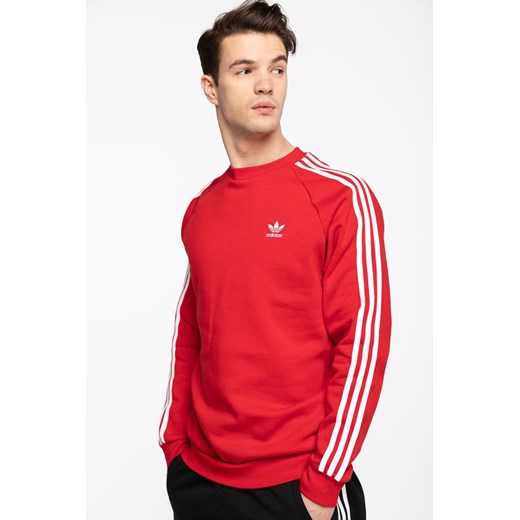 Bluza męska Adidas czerwona w paski 
