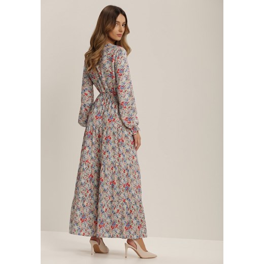 Sukienka Renee z kołnierzykiem wielokolorowa 