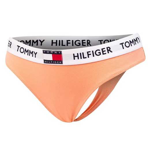 TOMMY HILFIGER MAJTKI STRINGI DAMSKIE THONG PEACH UW0UW02198 TD9 Tommy Hilfiger XL wyprzedaż messimo