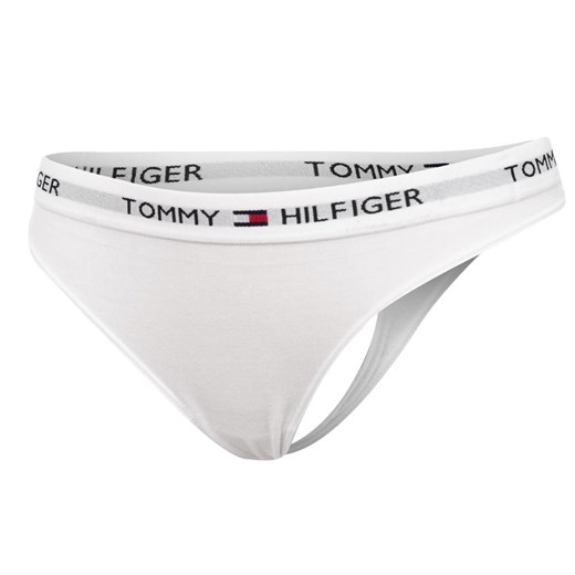 TOMMY HILFIGER MAJTKI STRINGI DAMSKIE THONG WHITE 1387906069 100 Tommy Hilfiger XS promocja messimo