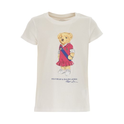 Ralph Lauren Koszulka Dziecięca dla Dziewczynek, biały, Bawełna, 2021, L M XL Ralph Lauren M RAFFAELLO NETWORK