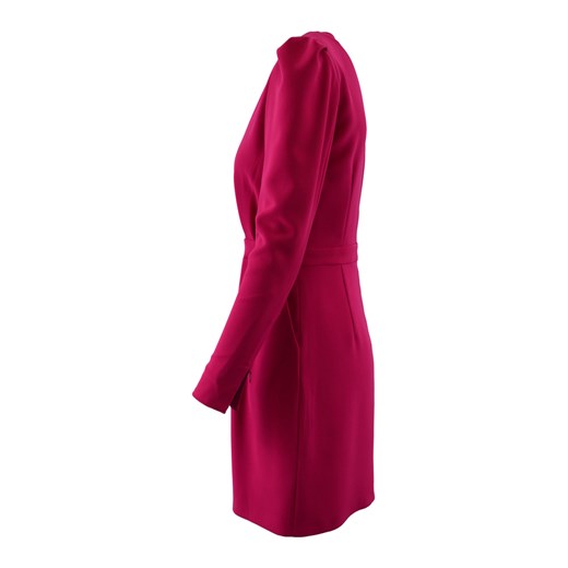 Sukienka różowa Nenette z długim rękawem dzienna mini 