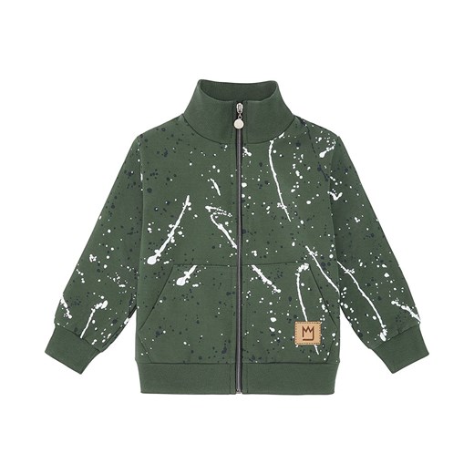 Bluza na suwak w plamki, khaki Mimi 128/134 TuSzyte