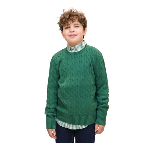 Sweter chłopięcy Polo Ralph Lauren bawełniany 