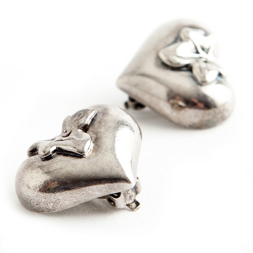 Heart clip on earrings ONESIZE showroom.pl