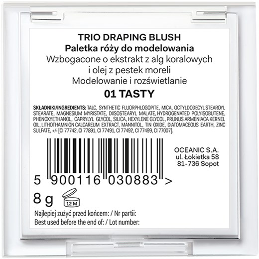 AA WINGS OF COLOR Modelator Trio Drapping Blush 01 Tasty 8g Aa Wings Of Color Oceanic_SA
