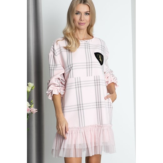 Maravilla Boutique sukienka różowa mini 