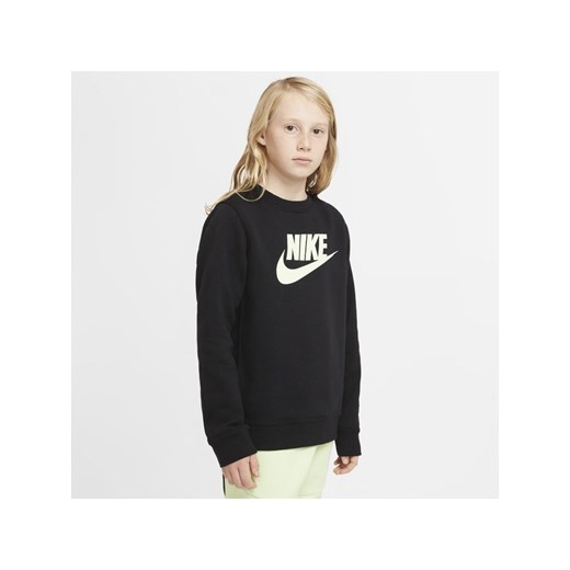 Bluza dla dużych dzieci (chłopców) Nike Sportswear Club Fleece - Czerń Nike L Nike poland