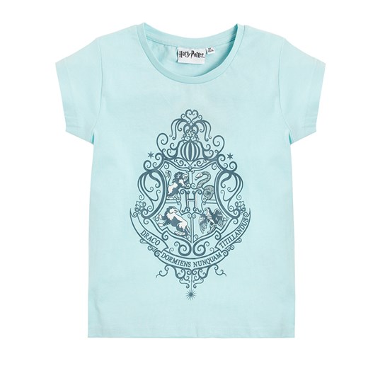 T-shirt dziewczęcy, niebieski, Harry Potter Odzież Licencyjna smyk