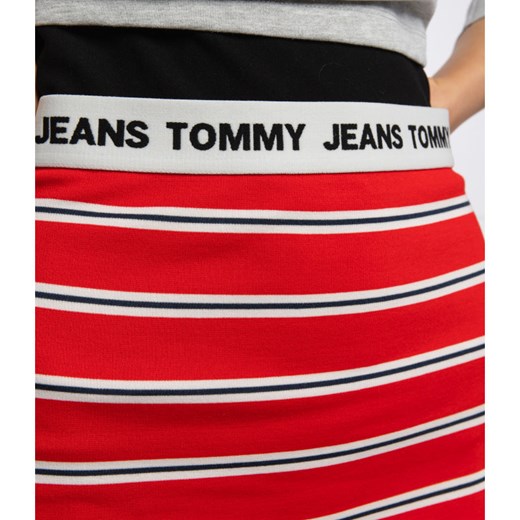 Czerwona spódnica Tommy Jeans mini 