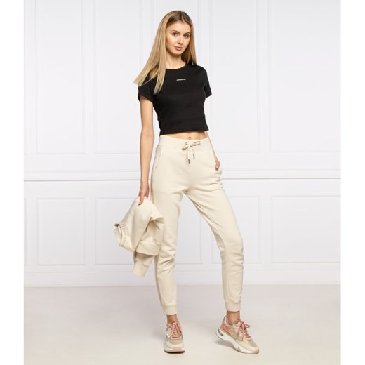 Calvin Klein bluzka damska z okrągłym dekoltem z krótkim rękawem casual 