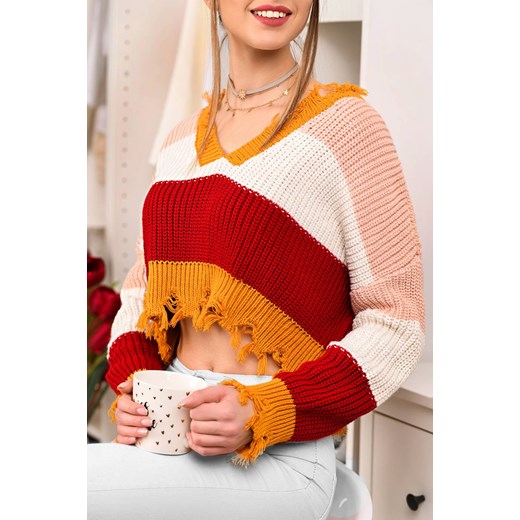 Sweter damski DIDIRA MUSTARD uniwersalny okazja Ivet Shop