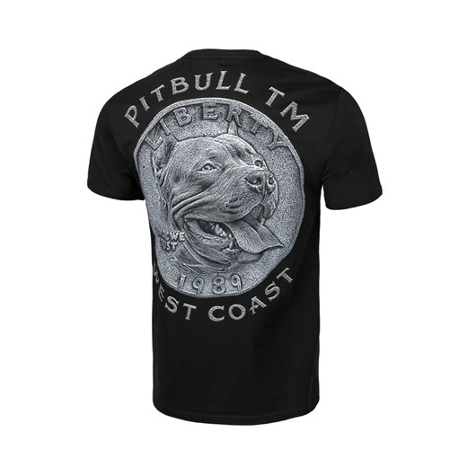T-shirt męski czarny Pit Bull z krótkim rękawem 