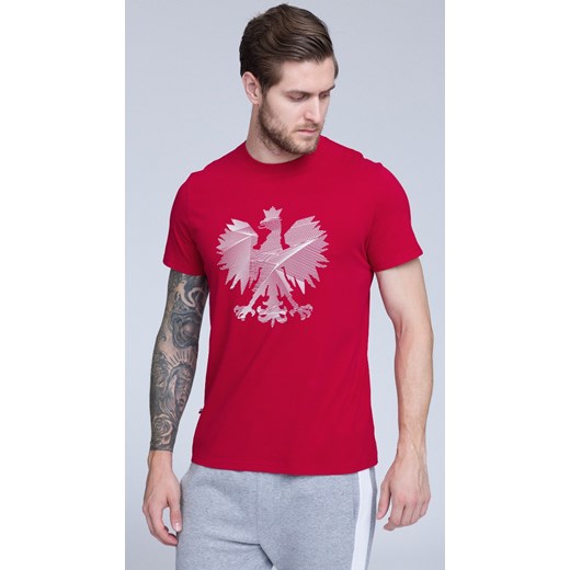 Koszulka kibica męska TSM500 - czerwony 3XL,XL,XXL okazyjna cena 4F