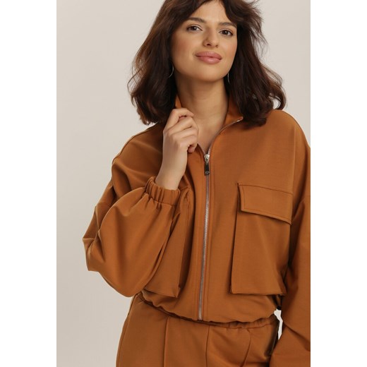 Bluza damska Renee brązowa jesienna