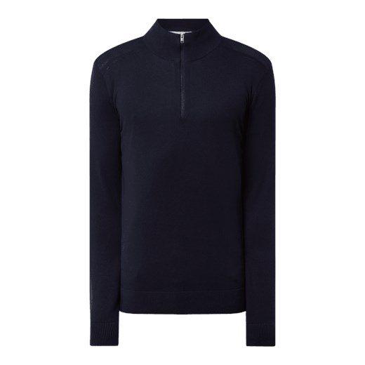 Bluza z kołnierzem z bawełny pima model ‘Berg’ Selected Homme XL Peek&Cloppenburg 