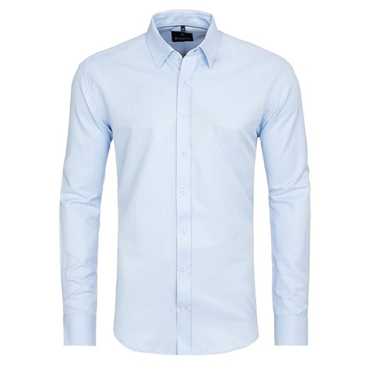 koszula męska salzburg sky blue slim di selentino błękitna ze sklepu Royal Shop w kategorii Koszule męskie - zdjęcie 105854253