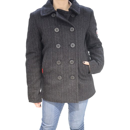 Płaszcz damski Superdry szary