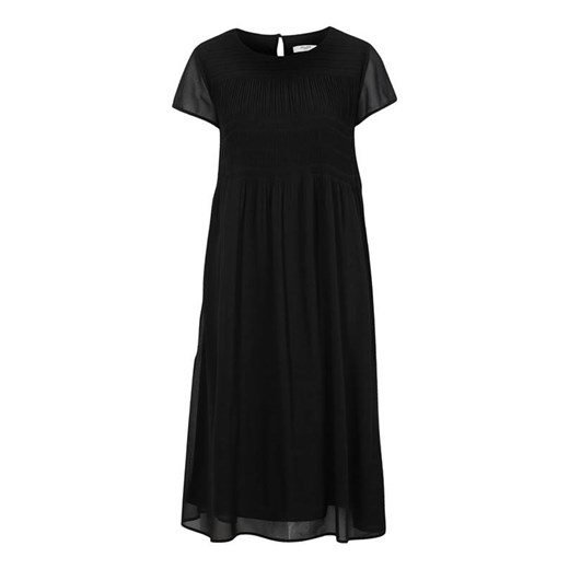 Sukienka Cellbes z okrągłym dekoltem czarna wiosenna jerseyowa 