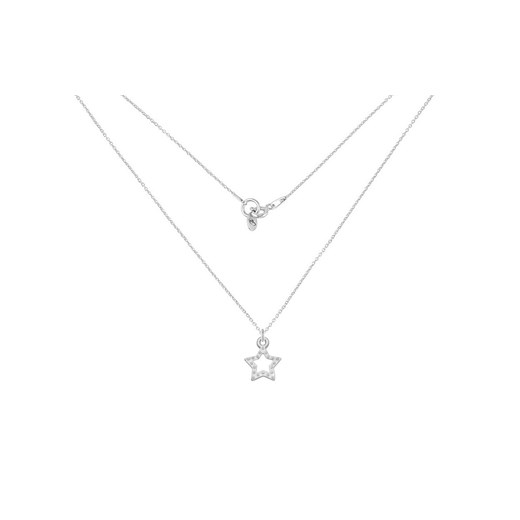 Srebrny Naszyjnik z Gwiazdką 50 cm Perlove Biżuteria-Perlove