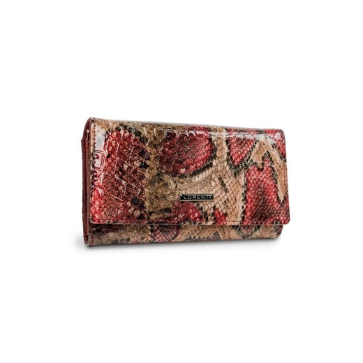 Kompaktowy portfel damski ze schowkami, lakierowany — Lorenti Lorenti  portfele-skorzane.pl