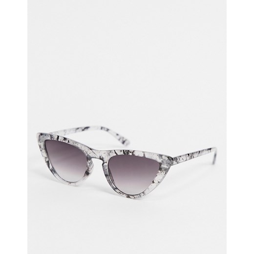 AJ Morgan – Szare marmurkowe okulary przeciwsłoneczne typu kocie oko-Szary No Size okazja Asos Poland