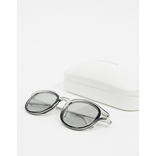 Calvin Klein – Czarne okulary przeciwsłoneczne z przydymionymi soczewkami-Czarny Calvin Klein No Size okazyjna cena Asos Poland
