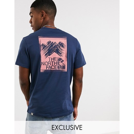 The North Face – Stroke Mountain– Niebieski T-shirt – dostępny tylko w ASOS The North Face L Asos Poland