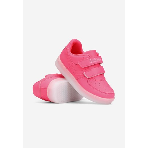 Buty sportowe różowe 3 Celia Yourshoes 21 YourShoes