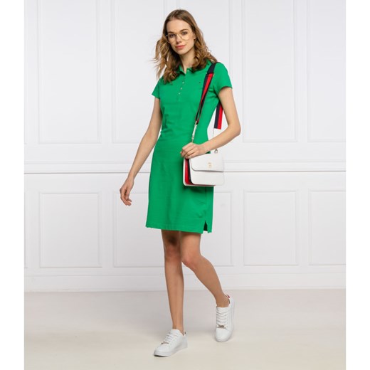 Sukienka Tommy Hilfiger mini zielona letnia