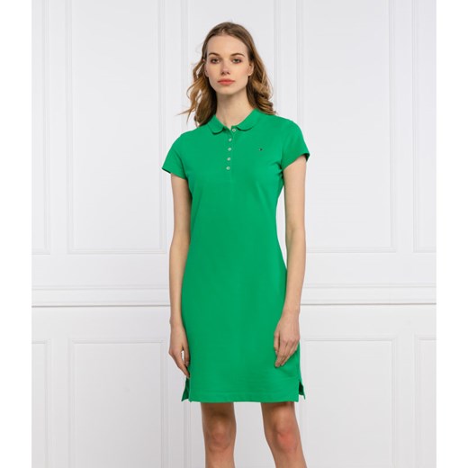 Sukienka Tommy Hilfiger prosta mini z krótkimi rękawami