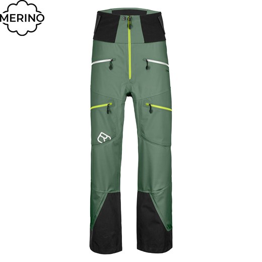 Spodnie Ortovox Guardian Shell green forest Ortovox XL promocyjna cena Snowboard Zezula