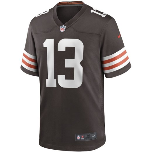 Męska koszulka meczowa do futbolu amerykańskiego NFL Cleveland Browns (Odell Beckham Jr.) - Brązowy Nike 2XL Nike poland