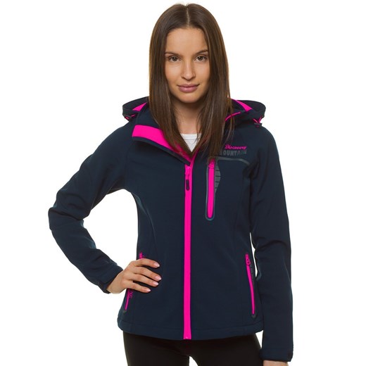 KURTKA SOFTSHELL DAMSKA Z KAPTUREM GRANATOWA OZONEE JS/HH027/4 M okazja OZONEE GIRLS