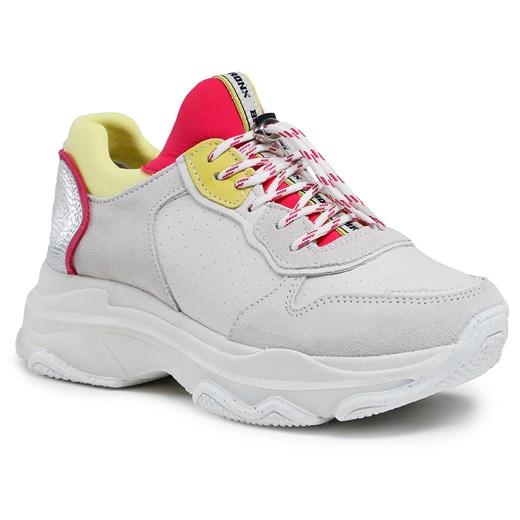 Sneakersy BRONX - Baisley 66167C-A Off White/Yellow/Fuchsia 2362 Bronx 36 eobuwie.pl