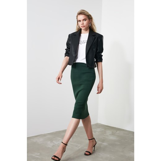 Trendyol Emerald Green Pen Knitwear Skirt Trendyol M Factcool