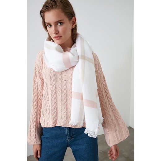 Trendyol Ekru Soft Textured Square Scarf Trendyol One size Factcool