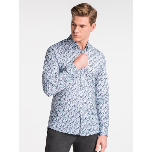 Ombre Clothing Men's shirt with long sleeves K491 Ombre S Factcool
