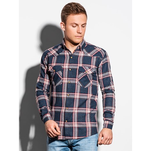 Ombre Clothing Men's shirt with long sleeves K510 Ombre S Factcool