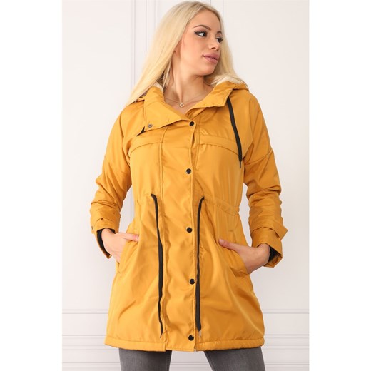 Z7075 DEWBERRY WOMEN'S COAT-YELLOW WITH LAMB Dewberry S Factcool