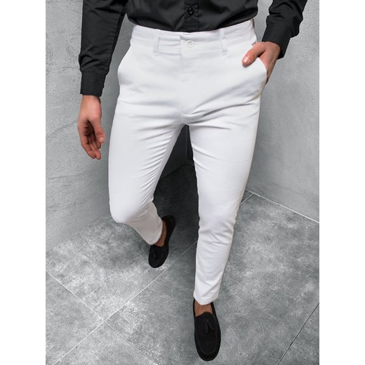 Spodnie męskie białe 