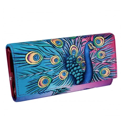 KOCHMANSKI skórzany portfel damski ręcznie malowany 4265 Kochmanski Studio Kreacji® Skorzany